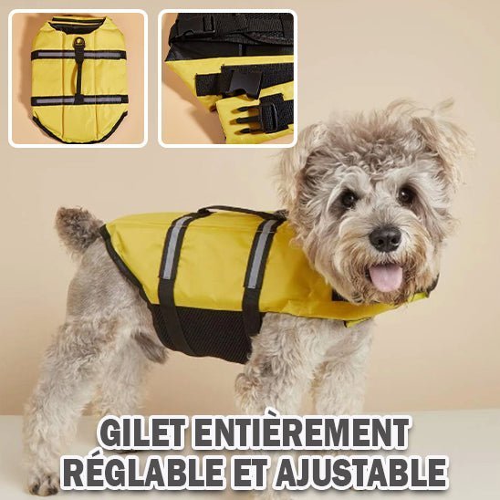 Gilet de sauvetage chiens - Mon chien confortable