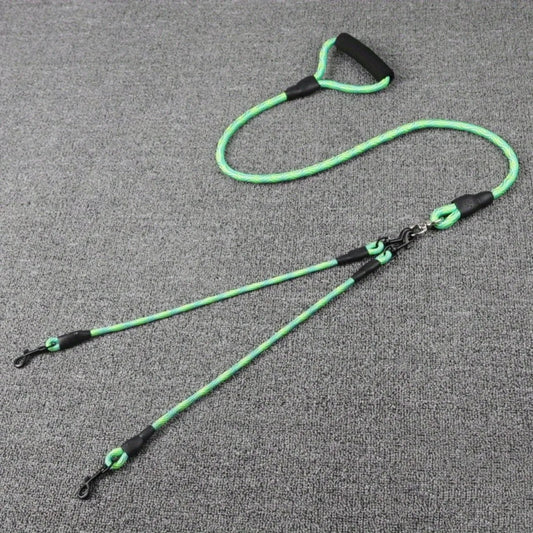 double laisse pour chien - Mon chien confortable