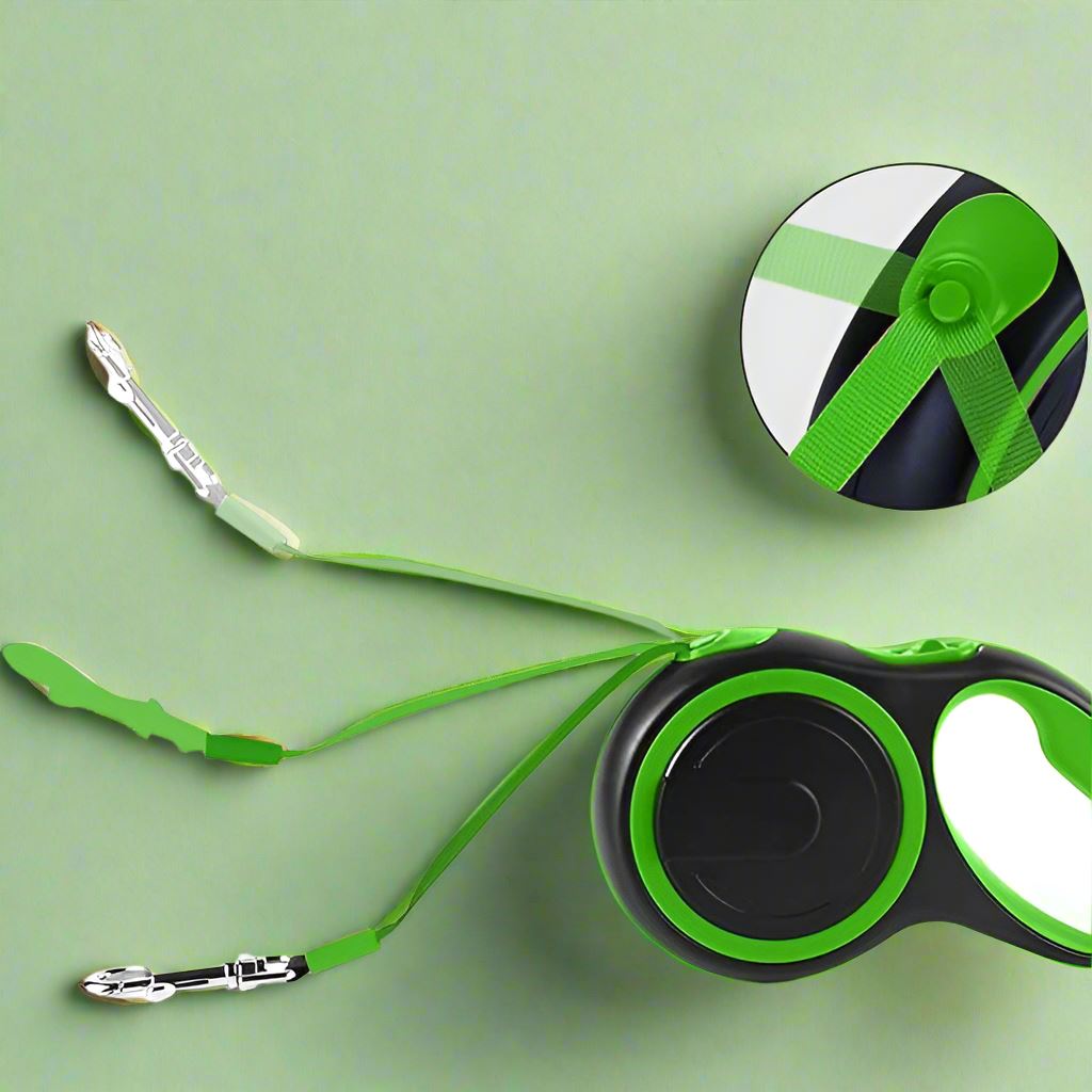 Laisse de chien - MaxLeash™ - Vert - Mon chien confortable