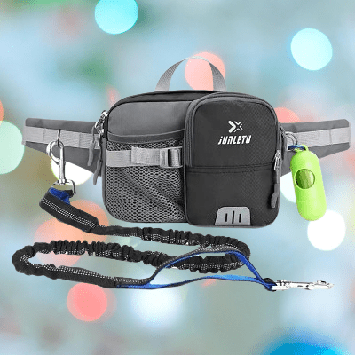 Laisse de chien - WaistBag™ - Gris - Mon chien confortable