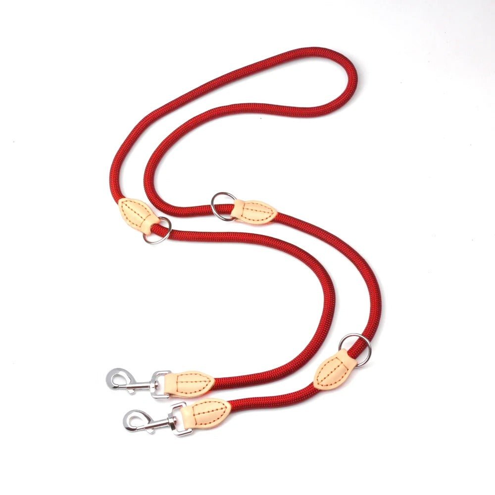 laisse double pour chien - Nylon - Mon chien confortable